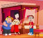 american_dad barbara_pewterschmidt big_breasts chris_griffin crossover erect_nipples erection_under_clothes family_guy glasses steve_smith topless