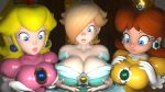  3d big_breasts breasts infinit_eclipse princess_daisy princess_peach princess_rosalina rosalina super_mario_bros. super_smash_bros. 