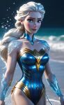 ai_generated blonde blonde_female blonde_hair disney elsa_(frozen) frozen_(movie) long_hair wonder_woman_(cosplay)