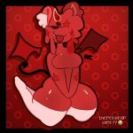  1girl bear bear_alpha big_breasts breasts devil devil_bear devil_horns female_only furry furry_female furry_only horns wings 