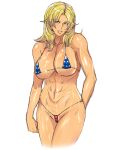  1girl 1girl alluring athletic_female big_breasts big_breasts bikini blonde_hair blue_eyes dead_or_alive dead_or_alive_2 dead_or_alive_3 dead_or_alive_4 dead_or_alive_5 dead_or_alive_6 dead_or_alive_xtreme dead_or_alive_xtreme_2 dead_or_alive_xtreme_3 dead_or_alive_xtreme_3_fortune dead_or_alive_xtreme_beach_volleyball dead_or_alive_xtreme_venus_vacation female_abs female_focus female_only fit_female greco_roman_(spiral_brain) hourglass_figure long_hair micro_bikini standing sweat tagme tecmo tina_armstrong wide_hips 