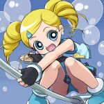  1girl blue_eyes bubbles_(ppgz) powerpuff_girls_z 