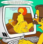  cowgirl_position homer_simpson infidelity jerking_off maude_flanders ned_flanders orgasm the_simpsons voyeur 