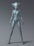  ai_generated alien alien_girl alien_humanoid breasts grey_skin no_hair nude_female pink_eyes pink_nipples skinny_girl 