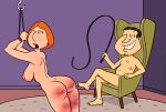  ass bdsm big_breasts erect_nipples family_guy glenn_quagmire lockandlewd lois_griffin nude thighs whip whip_marks 