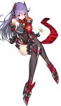  1girl 1girl alluring armor ass bare_shoulders big_breasts blue_hair blush boots flower full_body green322 hair_ornament headpiece high_res lily_(flower) long_hair mecha_musume navel nintendo orange_eyes poppi_(xenoblade) poppi_qtpi_(xenoblade) scarf sitting stockings thighs very_long_hair xenoblade_(series) xenoblade_chronicles_2 