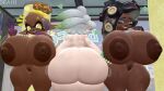 3_girls 3d 3d_(artwork) alternate_breast_size ass backboob big_ass big_breasts breasts_bigger_than_head bubble_ass bubble_butt casual casual_nudity dark-skinned_female dat_ass deep_cut_(splatoon) dra111_(artist) dragon316 erect_nipples female_only frye_(splatoon) green_hair huge_ass huge_breasts large_ass light-skinned_female light_hair light_skin marie_(splatoon) marina_(splatoon) naked_female nintendo nude nude_female off_the_hook_(splatoon) pointed_ears pointy_ears public public_nudity puffy_nipples seductive seductive_look seductive_smile sexy sexy_ass sexy_body sexy_breasts smelly_ass smelly_pussy source_filmmaker splatoon splatoon_(series) splatoon_2 splatoon_3 squid_sisters teasing white_hair yellow_eyes