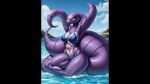  ai_generated arbok big_breasts pokemon snake_girl stripper 