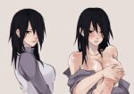  black_hair boruto:_naruto_next_generations cubur embarrassed genderswap genderswap_(mtf) sasuke_uchiha sasuko sweat 