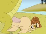  aggie anal anal_insertion anal_penetration anal_sex big_ass big_ass big_balls big_breasts big_penis brown_hair cum cum_in_ass cum_in_mouth cum_inside cum_on_face dickgirl dragon futa futanari lipstick lolo male_on_futa moffoffo penis scales scalie the_loud_house the_loud_house_movie zoophilia 