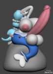 3d 3d_(artwork) 3d_model anthro areola arms_behind_back arms_behind_head balls big_breasts big_penis bimbo blue_hair erection futanari gigantic_breasts gigantic_penis huge_areola huge_areolae huge_balls huge_breasts huge_cock huge_nipples huge_penis humanoid_genitalia humanoid_penis hyper hyper_breasts hyper_genitalia hyper_penis large_penis looking_at_viewer nintendo nipples penis pink_penis pokemon pokemon_(species) pokemon_sm primarina sea_lion seal siren solo_futa testicle voluptuous wide_hips zbrush zerocgii zerocgii_fu