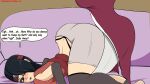 2_girls black_hair blaze_(artist) boruto:_naruto_next_generations buttjob gif glasses incest mother_&_daughter sakura_haruno sarada_uchiha