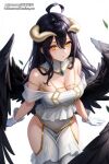 ai_generated albedo_(overlord) big_breasts black_hair horns karmino overlord overlord_(maruyama) succubus wings