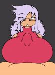  1boy 1girl beat_banger big_breasts clothed_paizuri gif glasses loop male_pov oc paizuri paizuri_under_clothes pov purple_hair red_dress reskin simple_background toriel_beat_banger turtleneck 