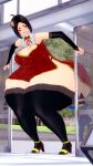  1girl huge_ass mini_giantess saavlewd stuck stuck_in_door tail thick_thighs virtual_youtuber vtuber 