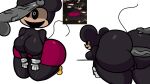  1girl1boy anon big_ass black_eyes fat_ass fnati jp20414(artist) mickey_mouse oblitus_casa penis rat reference_image thicc 