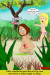  2_girls bathing_suit big_breasts cellphone connie_d&#039;amico erect_nipples family_guy femdom fotoshopaholic humiliation leash looking_at_viewer meg_griffin outside public_nudity scantily_clad spying squatting tears unseen_male urination voyeur 