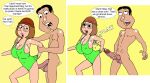 big_breasts family_guy from_behind glenn_quagmire large_penis meg_griffin one-piece_swimsuit sbb