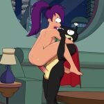  ass bouncing_breasts breasts cum cum_inside erect_penis futanari futurama huge_penis nibbler nude orgasm sfan thighs turanga_leela vaginal webm 