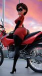  1girl 3d 3d_(artwork) ass ass_focus big_ass bob_cut bodysuit bottom_heavy breasts brown_eyes brown_hair bubble_butt dat_ass disney domino_mask dumptruck_ass elastigirl eye_mask grin helen_parr high_heel_boots high_heels honda huge_ass large_ass latex looking_at_viewer looking_back mature_female milf motorcycle outside pixar_mom seductive seductive_eyes seductive_look seductive_smile sexy sexy_ass sexy_body sexy_breasts smelly_ass smile smiling_at_viewer smitty34 sunset superhero superheroine the_incredibles the_incredibles_2 thick_ass tight_bodysuit voluptuous voluptuous_female wide_ass wide_hips 