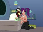  boots bouncing_breasts cum_on_body erect_nipples erect_penis fellatio futurama huge_breasts huge_penis leggings nibbler orgasm sound thighs turanga_leela webm 