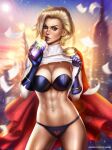  ayyasap bra dc_comics dc_comics panties power_girl red_cape underwear 