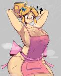  big_breasts brawl_stars dierelc female_only naked_apron piper_(brawl_stars) supercell 