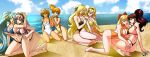 1girl 6+girls 8girls alluring ass beach bikini bishoujo_senshi_sailor_moon card_captor_sakura card_captor_sakura crossover cynthia_(pokemon) female_only human human_only jadenkaiba kasumi_(pokemon) kinomoto_sakura league_of_legends lily_(vocaloid) makoto_kino megurine_luka minako_aino misty misty_(pokemon) multiple_girls pokemon sakura_kinomoto shounen_jump sona_buvelle swimsuit vocaloid yuri