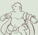  anonymous_artist bald_man burton_(pizza_tower) chubby chubby_male male pizza_tower tentacle tentacle_sex 