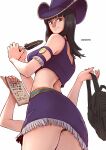  black_hair black_panties dark-skinned_female dark_skin long_hair medium_hair miniskirt nico_robin one_piece panties pervert pervert_female sexually_suggestive skirt smile 