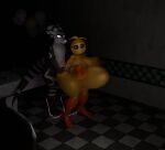  1boy 1girl feversfm five_nights_at_freddy&amp;#039;s hyper_penis hyper_stomach_bulge stomach_bulge toy_chica toy_chica_(love_taste) 