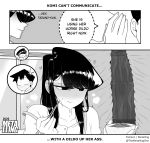  1boy 2_girls blush dildo dildo_in_ass embarrassed komi-san_wa_komyushou_desu komi_shouko komi_shuuko tadano_hitohito 