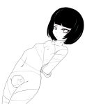  flat_chest fushigi_tsuushin_toilet_no_hanako-san hanako-san_(fushigi_tsuushin_toilet_no_hanako-san) monochrome wrappings 