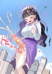  1girl 1girl censored erection female_pervert futanari long_hair masturbation masturbation_(female) penis pervert testicle 