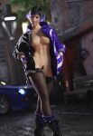 1girl 3d athletic_female bandai_namco big_breasts celadora female_abs female_focus female_only fit_female hourglass_figure namco namco_bandai partially_clothed partially_nude pubic_hair reina_(tekken) reina_mishima tagme tekken tekken_8 twitter wide_hips x