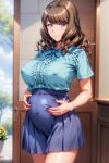 1girl ai_generated ayami_(ecchi_na_onee-chan_ni_shiboraretai) ecchi_na_onee-chan_ni_shiboraretai incest incest_pregnancy pregnant sister stable_diffusion