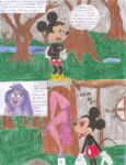  comic crossover disney disney_channel green_eyes lipstick madam_mim mickey_mouse mouse purple_hair shrekrulez the_sword_in_the_stone witch 