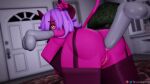  1girl 2boys anal anal_sex anon anonymous balls big_ass big_breasts big_penis demon demon_girl pink_skin roblox sex sucking sucking_penis yellow_eyes 