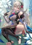  1girl 1girl 1girl alluring alternate_costume ass bare_shoulders big_breasts black_gloves black_panties black_thighhighs blurry bug butterfly corrin_(fire_emblem) corrin_(fire_emblem)_(female) corrin_(resplendent)_(fire_emblem)_(female) covered_navel depth_of_field dress elbow_gloves female_only fire_emblem fire_emblem_fates fire_emblem_heroes flower gloves grey_hair hair_flower hair_ornament hairband long_hair looking_at_animal nintendo official_alternate_costume panties panty_straps pointy_ears red_eyes see-through sleeveless sleeveless_dress sleeveless_turtleneck smile snow20200 stockings thighs toeless_legwear turtleneck turtleneck_dress twitter_username underwear 