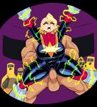  big_breasts blonde_hair bound bound_arms bound_legs captain_marvel carol_danvers closed_eyes huge_breasts light-skinned_female marvel marvel_comics muscular_male rape scientist short_hair superheroine theguywhodrawsalot thick_thighs vaginal vaginal_penetration wide_hips 