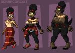  disney dolores_madrigal encanto scrapcorcist transformation werewolf 