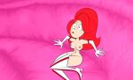 1girl 1girl breasts cartoon_network female_only foster's_home_for_imaginary_friends frankarella frankie_foster naked_female navel nude nude nude_female red_hair screenshot_edit tagme