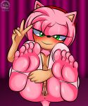  1girl amy_rose green_eyes hedgehog_girl pink_hair sega sonic_the_hedgehog_(series) 