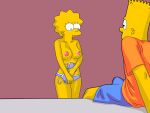  bart_simpson breasts brother_and_sister evilweazel_(artist) lisa_simpson panties the_simpsons 