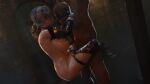 1boy 1girl anal_plug big_breasts big_penis bouncing_ass bouncing_breasts bubble_butt buttplug evilaudio green_eyes isabella_valentine ivy_valentine leg_lift legs_up moaning serpentorder soul_calibur standing standing_sex thick_thighs vaginal_penetration white_hair