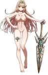  1girl alluring areola bare_legs barefoot big_breasts blonde_hair completely_nude_female edit feet female_only long_hair mythra nintendo nipples nude nude_edit nude_female nude_filter pussy samuraijam34 smile solo_female sword toes transparent_background video_games weapon xenoblade_(series) xenoblade_chronicles_2 yellow_eyes 