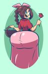 1girl 1girl 1girl 2022 aerith_gainsborough ass ass_in_dress basket big_ass bottom_heavy brown_hair bubble_ass bubble_butt clothing dat_ass dress dumptruck_ass fat_ass female_only final_fantasy final_fantasy_vii final_fantasy_vii_remake flower green_eyes hair_ribbon huge_ass insanely_hot large_ass mythabyss sexy sexy_ass smelly_ass square_enix thick_thighs wide_hips