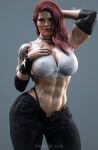  1girl 3d 3d_model abs alluring ass athletic_female big_breasts breasts bubble_ass bubble_butt cga3d cleavage clothing curvaceous curvy curvy_body curvy_female curvy_figure erect_nipples erotichris female female_abs female_only fit_female hard_nipples huge_breasts lita_(wrestler) patreon_username real_person red_hair solo_female tattoos thick_thighs thong twitter_username voluptuous voluptuous_female wide_hips wrestling wwe wwe_diva wwe_divas 