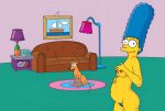  beastiality housewife marge_simpson milf santa&#039;s_little_helper the_simpsons 