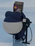  1girl air_pump ass_inflation belly_expansion belly_inflation big_ass big_breasts bike_pump breast_inflation butt_inflation huge_belly inflation jenny_belle jenny_mod minecraft pump source_filmmaker 